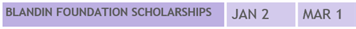 Blandin Foundation Scholarships Jan 2 - Mar 1